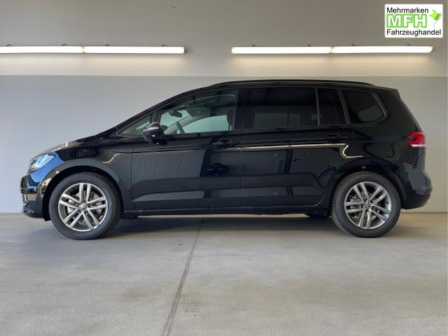 Volkswagen / Touran / Schwarz / / / 150PS 7Si+IQ.Light+TrailerAss+Cam+Navi+Kamera+Alarm+Kessy+App-Connect