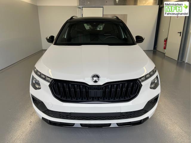 Skoda / KAMIQ / Wei&szlig; / / / 115PS DSG AHK+Navi+Matrix+GV5+Pano+Kessy+Kamera+Alu17+Sitzheiz