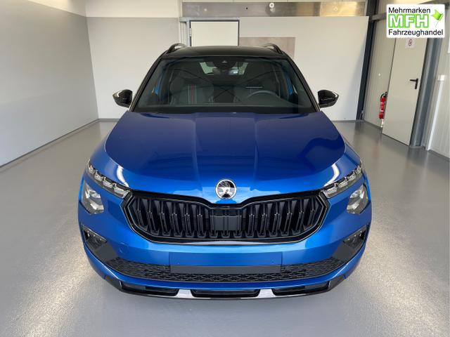 Skoda / KAMIQ / Blau / / / 115PS DSG AHK+Navi+Matrix+GV5+Pano+Kessy+Kamera+Alu17+Sitzheiz