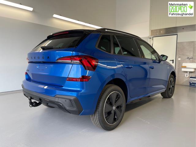 Skoda / KAMIQ / Blau / / / 115PS DSG AHK+Navi+Matrix+GV5+Pano+Kessy+Kamera+Alu17+Sitzheiz