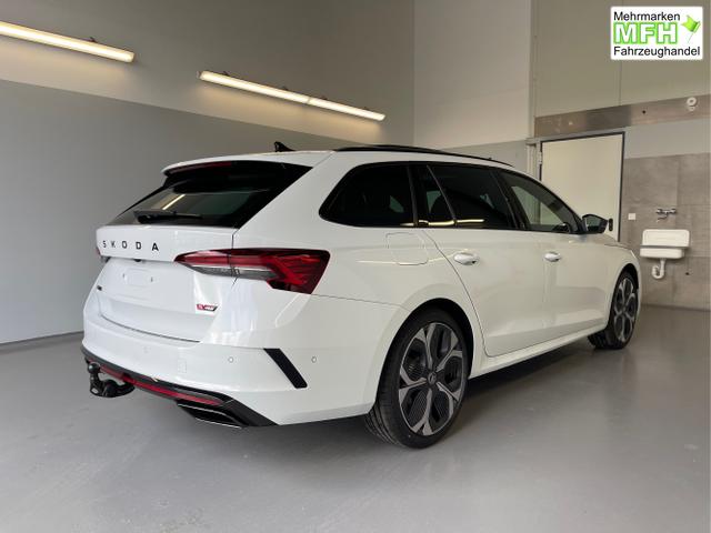Skoda / Octavia Combi / Wei&szlig; / / / 265PS DSG HUD+Pano+360&deg;+DCC+AHK+CANTON+Matrix+Alu19+eHeck+GV4
