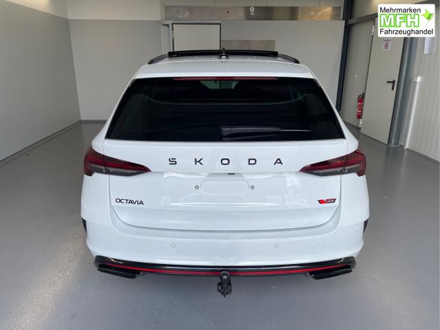 Skoda / Octavia Combi / Wei&szlig; / / / 265PS DSG HUD+Pano+360&deg;+DCC+AHK+CANTON+Matrix+Alu19+eHeck+GV4