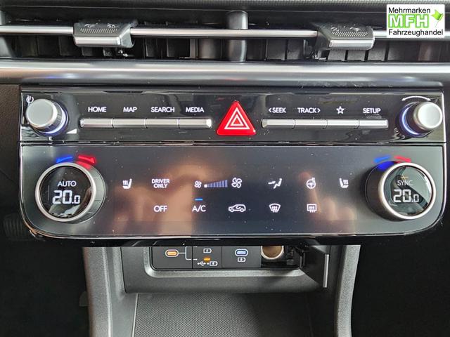 Hyundai TUCSON E-Motion 1.6 T-GDi 2WD HEV / Panoramadach ACC LED Sitz + Lenkradheizung Navi PDC V&H Kamera Alu 18" 