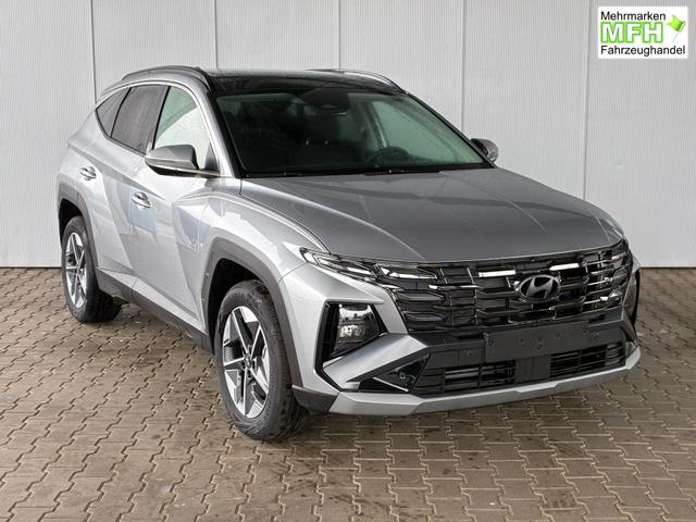 Hyundai TUCSON E-Motion 1.6 T-GDi 2WD HEV / Panoramadach ACC LED Sitz + Lenkradheizung Navi PDC V&H Kamera Alu 18" 