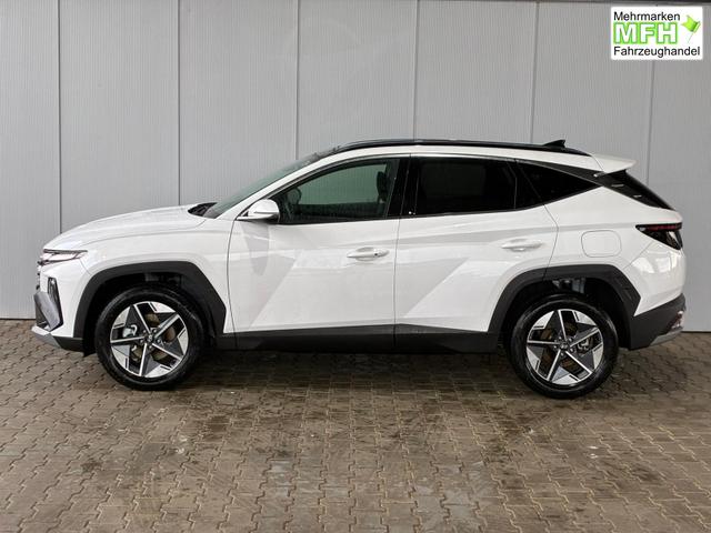 Hyundai TUCSON E-Motion 1.6 T-GDi 2WD HEV / Panoramadach ACC LED Sitz + Lenkradheizung Navi PDC V&H Kamera Alu 18" 