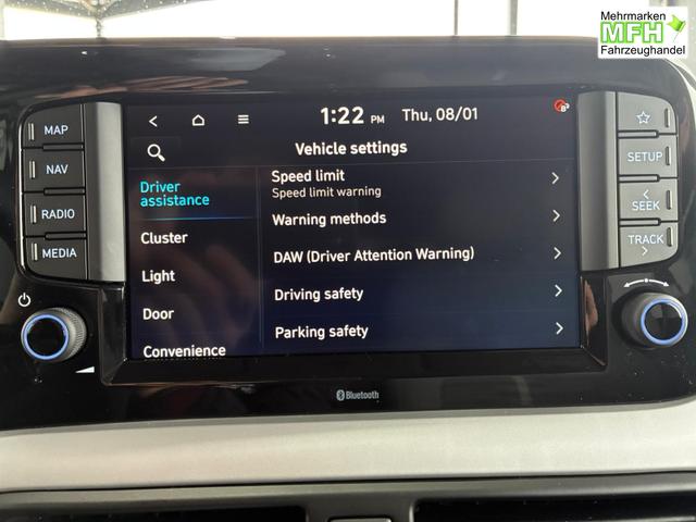 Hyundai i10 Advance 1.2 GDI Automatik / R&uuml;ckfahrkamera Sitz + Lenkradheizung Navi Alu 15" 