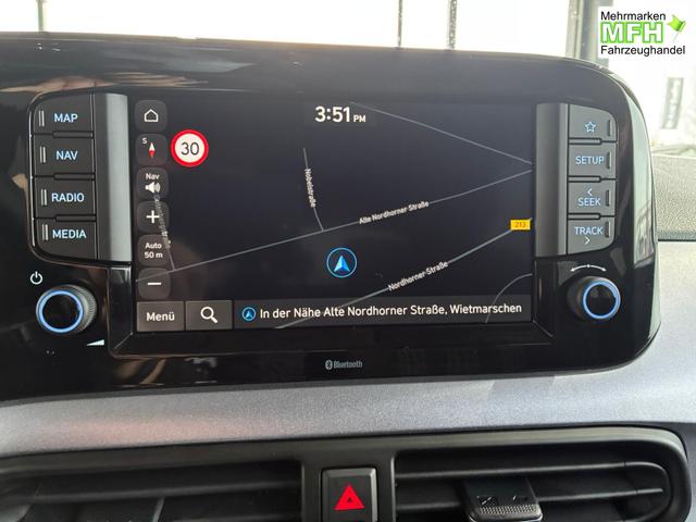 Hyundai i10 Advance 1.2 GDI Automatik / R&uuml;ckfahrkamera Sitz + Lenkradheizung Navi Alu 15" 