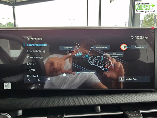 Hyundai TUCSON E-Motion 1.6 T-GDi 2WD HEV / Panoramadach ACC LED Sitz + Lenkradheizung Navi PDC V&H Kamera Alu 18" 