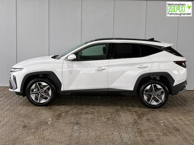 Hyundai TUCSON E-Motion 1.6 T-GDi 2WD HEV / Panoramadach ACC LED Sitz + Lenkradheizung Navi PDC V&H Kamera Alu 18" 
