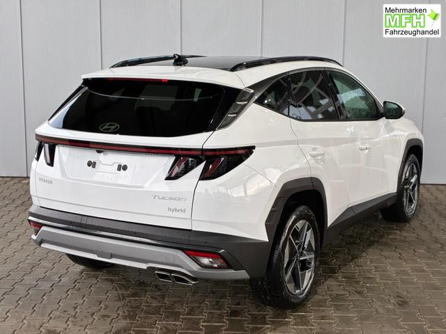 Hyundai TUCSON E-Motion 1.6 T-GDi 2WD HEV / Panoramadach ACC LED Sitz + Lenkradheizung Navi PDC V&H Kamera Alu 18" 