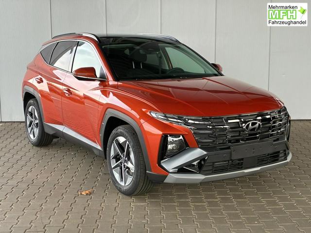 Hyundai TUCSON E-Motion 1.6 T-GDI 2WD 48V DCT / Panoramadach ACC Sitz + Lenkradheizung LED Navi PDC V&H Kamera Alu 18" 
