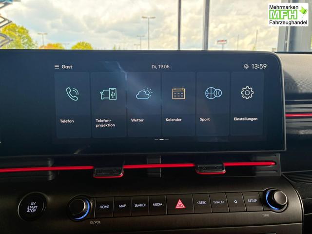 Hyundai KONA Elektro N-Line 64,8 kWh / Bose ACC PDC V&H + Kamera Keyless Sitz Lenkradheiz. LED Alu 19" 