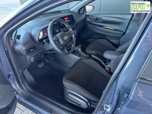 Hyundai i20 Style 1.0 T-GDI BLACK LINE / Navi Fernlichtassistent Spurhalteassistent ACC Kamera Sitz + Lenkradheizung LED Alu 16" 