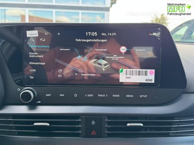 Hyundai i20 Style 1.0 T-GDI BLACK LINE / Navi Fernlichtassistent Spurhalteassistent ACC Kamera Sitz + Lenkradheizung LED 