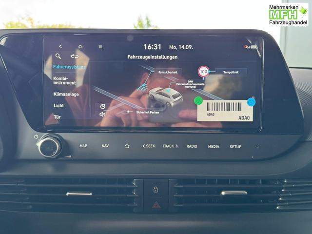 Hyundai i20 Black-Line STYLE 1,0 T-GDi 7-DCT / Navi Tempomat Spurhalteassistent Kamera Sitz + Lenkradheizung LED 