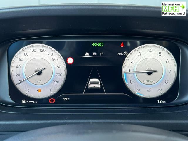 Hyundai i20 Smart 1.0 T-GDi 90PS 6MT Black Pack / Kamera Navi Fernlichtassistent Spurhalteassistent Tempomat Sitz + Lenkradheizung 