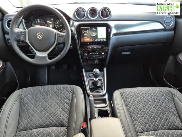 Suzuki Vitara 1.4 Boosterjet 129PS Hybrid Comfort+ Teilleder Navi Klimaautomatik Sitzheizung ACC PDC v+h R&uuml;ckf.Kamera Suzuki-Radio Apple CarPlay Android Auto Touchscreen 2xKeyless 17-LM 