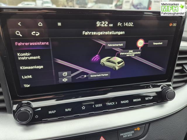Kia Ceed Vision 1.5 T-GDi 140PS Automatik Klimaautomatik Alarmanlage Sitzheizung Lenkradheizung Navi PDC R&uuml;ckf.Kamera Bluetooth Touchscreen Apple CarPlay Android Auto Tempomat 