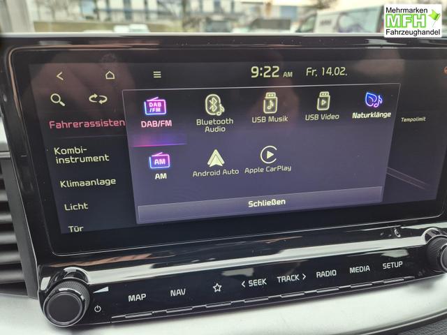 Kia Ceed Vision 1.5 T-GDi 140PS Automatik Klimaautomatik Alarmanlage Sitzheizung Lenkradheizung Navi PDC R&uuml;ckf.Kamera Bluetooth Touchscreen Apple CarPlay Android Auto Tempomat 