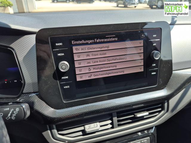 Volkswagen T-Cross 1.0 TSI 116PS DSG Life LED-Matrix-Scheinwerfer Klimaautomatik Sitzheizung PDC R&uuml;ckf.Kamera 17-LM abged.Scheiben 2xKeyless DAB+ Bluetooth Touchscreen Apple CarPlay Android Auto 