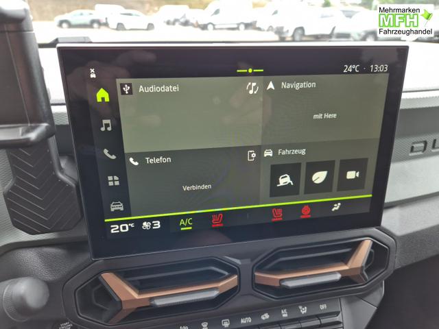 Dacia Duster Extreme 4x4 130PS 1.2 TCe 4x Kamera Lenkradheizung Sitzheizung Klimaautomatik Teil-Leder elektr.Parkbremse Bluetooth Apple Carplay Android Auto PDC v+h 2xKeyless 18-LM Ganzj.Reifen 