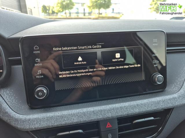 Skoda Kamiq 1.0 TSI 115PS DSG Selection Matrix-LED Sitzheizung Garantieverl&auml;ngerung Klimaautomatik Parksensoren Skoda-Radio drahtlos Apple CarPlay + Android Auto Digital Cockpit Tempomat abg.Scheiben 