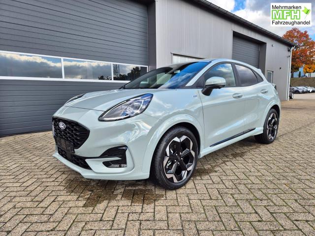 Ford Puma ST-Line X 1.0 EcoBoost Hybrid 125PS Automatik NEUES MODELL 360&deg;Kamera AbstandsTempomat el.Heckklappe Premium Leder (Sensico) B+O-Sound Klimaautomatik Sitzheizung Lenkradheizung Frontscheibe beheizb. Ford-Navi SYNC4 Bluetooth Apple CarPlay Android A 