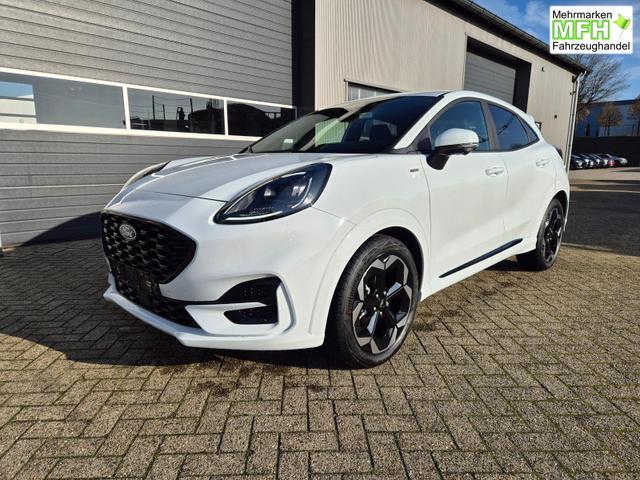 Ford Puma ST-Line X 1.0 EcoBoost Hybrid 125PS Automatik NEUES MODELL 360°Kamera AbstandsTempomat el.Heckklappe Premium Leder (Sensico) B+O-Sound Klimaautomatik Sitzheizung Lenkradheizung Frontscheibe beheizb. Ford-Navi SYNC4 Bluetooth Apple CarPlay Android A 