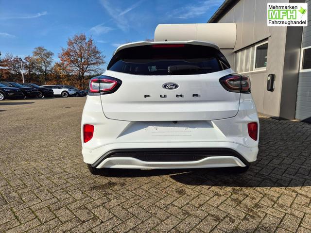 Ford Puma ST-Line X 1.0 EcoBoost Hybrid 125PS Automatik NEUES MODELL 360°Kamera AbstandsTempomat el.Heckklappe Premium Leder (Sensico) B+O-Sound Klimaautomatik Sitzheizung Lenkradheizung Frontscheibe beheizb. Ford-Navi SYNC4 Bluetooth Apple CarPlay Android A 