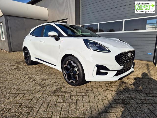 Ford Puma ST-Line X 1.0 EcoBoost Hybrid 125PS Automatik NEUES MODELL 360°Kamera AbstandsTempomat el.Heckklappe Premium Leder (Sensico) B+O-Sound Klimaautomatik Sitzheizung Lenkradheizung Frontscheibe beheizb. Ford-Navi SYNC4 Bluetooth Apple CarPlay Android A 
