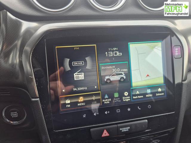 Suzuki Vitara Comfort+ 110PS Automatik MHEV 4x4 ALLGRIP 1.4 Boosterjet Teilleder Navi Klimaautomatik Sitzheizung ACC PDC v+h R&uuml;ckf.Kamera Suzuki-Radio Apple CarPlay Android Auto Touchscreen 2xKeyless 17-LM 