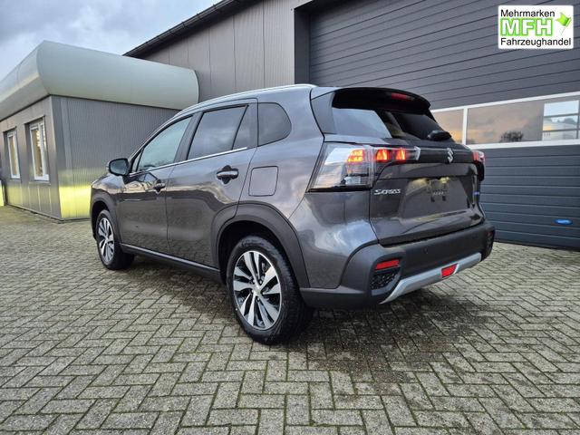 Suzuki S-Cross Comfort+ 110PS Automatik MHEV 4x4 ALLGRIP 1.4 Boosterjet Allrad Teilleder Navi Klimaautomatik Sitzheizung ACC PDC v+h 4x Kamera Suzuki-Radio Apple CarPlay Android Auto Touchscreen 2xKeyless 17-LM 