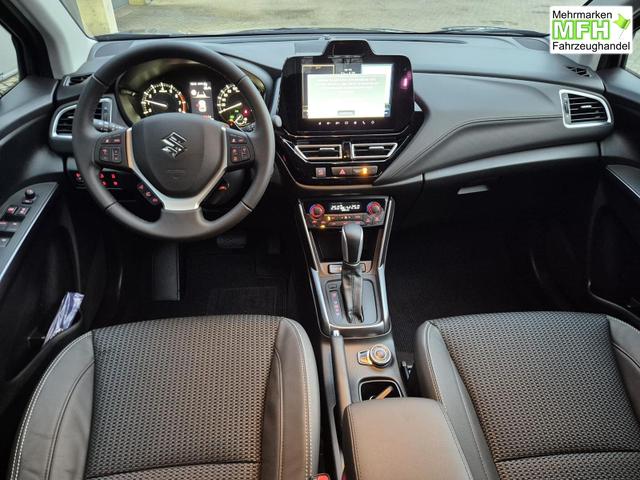 Suzuki S-Cross Comfort+ 110PS Automatik MHEV 4x4 ALLGRIP 1.4 Boosterjet Allrad Teilleder Navi Klimaautomatik Sitzheizung ACC PDC v+h 4x Kamera Suzuki-Radio Apple CarPlay Android Auto Touchscreen 2xKeyless 17-LM 