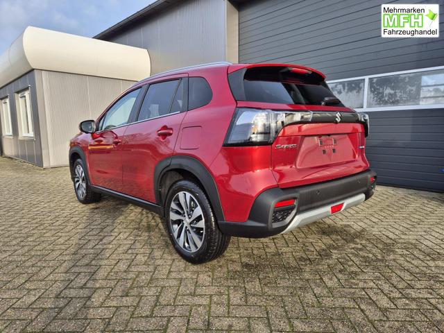 Suzuki S-Cross Comfort+ 110PS Automatik MHEV 4x4 ALLGRIP 1.4 Boosterjet Allrad Teilleder Navi Klimaautomatik Sitzheizung ACC PDC v+h 4x Kamera Suzuki-Radio Apple CarPlay Android Auto Touchscreen 2xKeyless 17-LM 