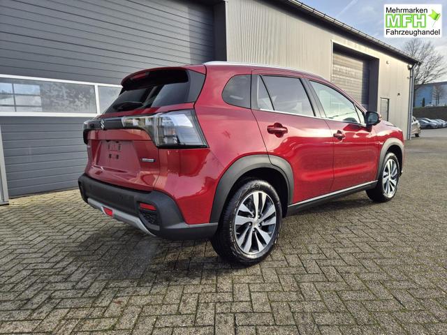 Suzuki S-Cross Comfort+ 110PS Automatik MHEV 4x4 ALLGRIP 1.4 Boosterjet Allrad Teilleder Navi Klimaautomatik Sitzheizung ACC PDC v+h 4x Kamera Suzuki-Radio Apple CarPlay Android Auto Touchscreen 2xKeyless 17-LM 