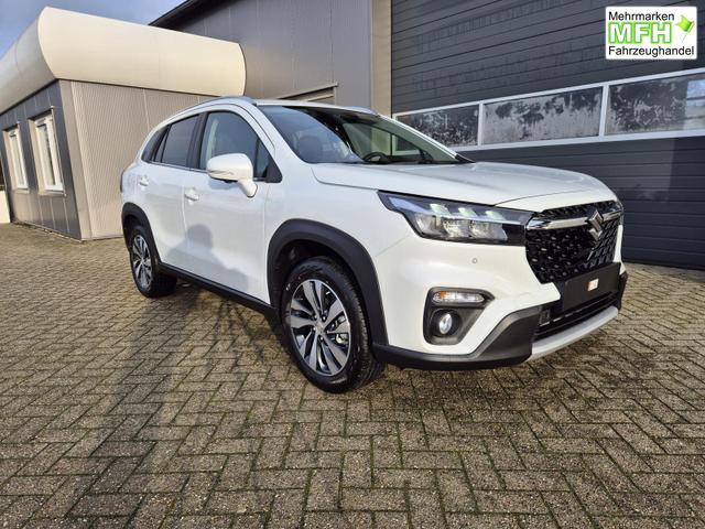Suzuki S-Cross Comfort+ 110PS Automatik MHEV 4x4 ALLGRIP 1.4 Boosterjet Allrad Teilleder Navi Klimaautomatik Sitzheizung ACC PDC v+h 4x Kamera Suzuki-Radio Apple CarPlay Android Auto Touchscreen 2xKeyless 17-LM 