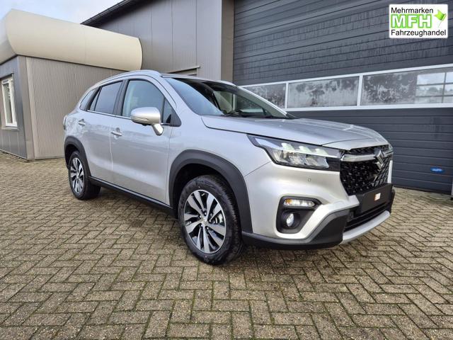 Suzuki S-Cross Comfort+ 110PS Automatik MHEV 4x4 ALLGRIP 1.4 Boosterjet Allrad Teilleder Navi Klimaautomatik Sitzheizung ACC PDC v+h 4x Kamera Suzuki-Radio Apple CarPlay Android Auto Touchscreen 2xKeyless 17-LM 
