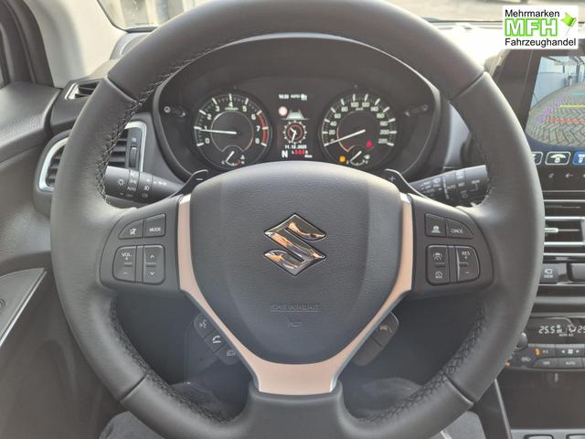 Suzuki S-Cross Comfort+ 110PS Automatik MHEV 4x4 ALLGRIP 1.4 Boosterjet Allrad Teilleder Navi Klimaautomatik Sitzheizung ACC PDC v+h 4x Kamera Suzuki-Radio Apple CarPlay Android Auto Touchscreen 2xKeyless 17-LM 