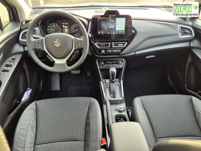 Suzuki S-Cross Comfort+ 110PS Automatik MHEV 4x4 ALLGRIP 1.4 Boosterjet Allrad Teilleder Navi Klimaautomatik Sitzheizung ACC PDC v+h 4x Kamera Suzuki-Radio Apple CarPlay Android Auto Touchscreen 2xKeyless 17-LM 