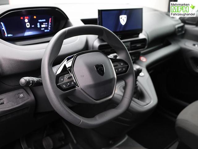 Peugeot Partner 1.5 BlueHDI 102PS NEUES MODELL 2-Sitzer AHK Klima Radio Apple CarPlay Android Auto Bluetooth DAB PDC v+h R&uuml;ckf.Kamera Tempomat Ganzj.Reifen 