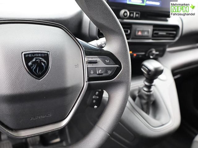 Peugeot Partner 1.5 BlueHDI 102PS NEUES MODELL 2-Sitzer AHK Klima Radio Apple CarPlay Android Auto Bluetooth DAB PDC v+h R&uuml;ckf.Kamera Tempomat Ganzj.Reifen 