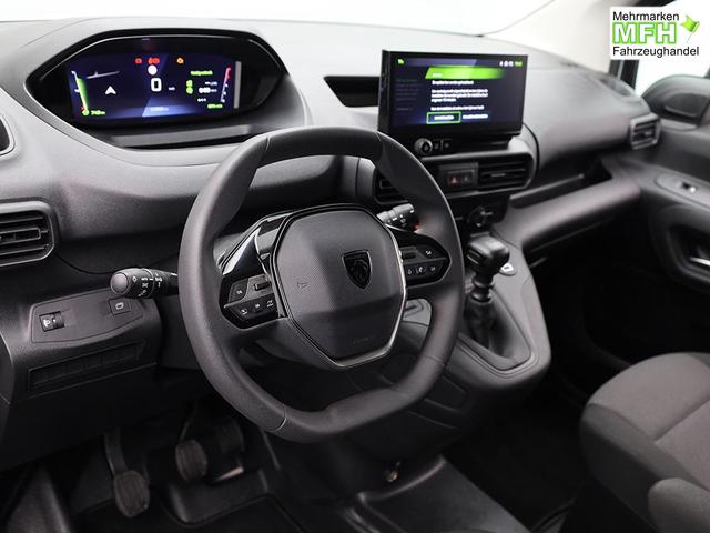 Peugeot Partner 1.5 BlueHDI 102PS NEUES MODELL 2-Sitzer AHK Klima Radio Apple CarPlay Android Auto Bluetooth DAB PDC v+h R&uuml;ckf.Kamera Tempomat Ganzj.Reifen 