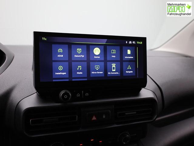 Peugeot Partner 1.5 BlueHDI 102PS NEUES MODELL 2-Sitzer AHK Klima Radio Apple CarPlay Android Auto Bluetooth DAB PDC v+h R&uuml;ckf.Kamera Tempomat Ganzj.Reifen 
