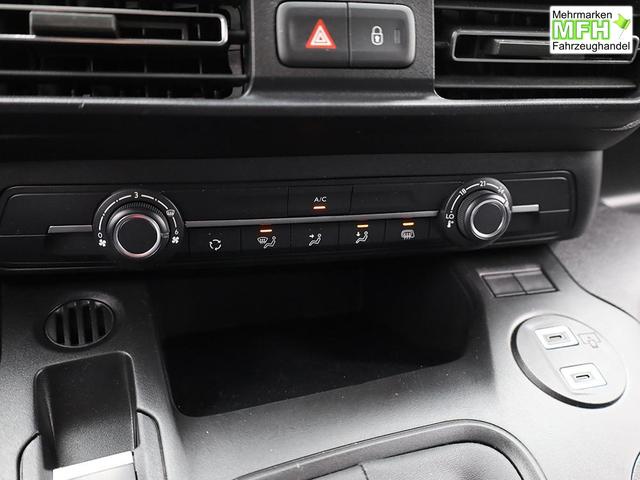 Peugeot Partner 1.5 BlueHDI 102PS NEUES MODELL 2-Sitzer AHK Klima Radio Apple CarPlay Android Auto Bluetooth DAB PDC v+h R&uuml;ckf.Kamera Tempomat Ganzj.Reifen 