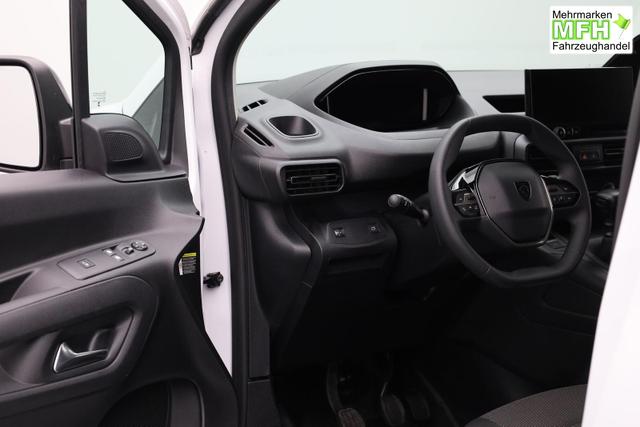 Peugeot Partner 1.5 BlueHDI 102PS NEUES MODELL 2-Sitzer AHK Klima Radio Apple CarPlay Android Auto Bluetooth DAB PDC v+h R&uuml;ckf.Kamera Tempomat Ganzj.Reifen 