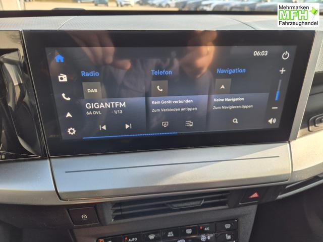 Opel Frontera GS 1.2 HEV 110PS Automatik Sitzheizung Lenkradheizung Frontscheibe beheizb. PDC v+h R&uuml;ckf.Kamera Navi Apple CarPlay Android Auto Touchscreen 17"LM 