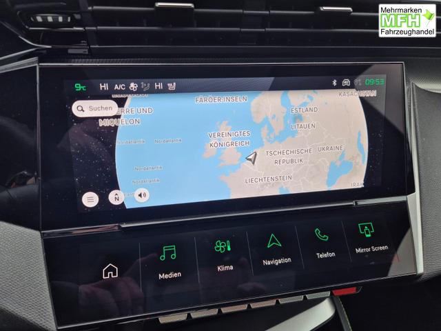 Peugeot 308 SW GT Exclusive 1.2 Hybrid 145PS Automatik Matrix-LED elektr. PanoDach Heckklappe Sitzheizung Lenkradheizung Navi 10" HD-Touchscreen wireless Apple CarPlay + Android Auto FOCAL-System 2x Keyless ACC 4x Kamera PDC v+h 18"LM 