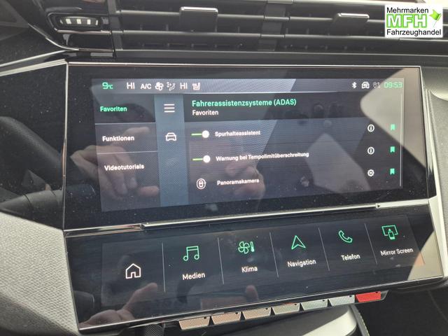 Peugeot 308 SW GT Exclusive 1.2 Hybrid 145PS Automatik Matrix-LED elektr. PanoDach Heckklappe Sitzheizung Lenkradheizung Navi 10" HD-Touchscreen wireless Apple CarPlay + Android Auto FOCAL-System 2x Keyless ACC 4x Kamera PDC v+h 18"LM 