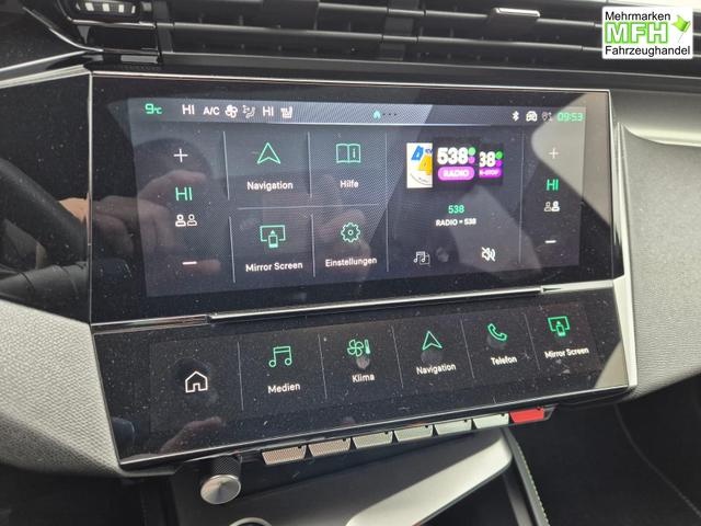 Peugeot 308 SW GT Exclusive 1.2 Hybrid 145PS Automatik Matrix-LED elektr. PanoDach Heckklappe Sitzheizung Lenkradheizung Navi 10" HD-Touchscreen wireless Apple CarPlay + Android Auto FOCAL-System 2x Keyless ACC 4x Kamera PDC v+h 18"LM 