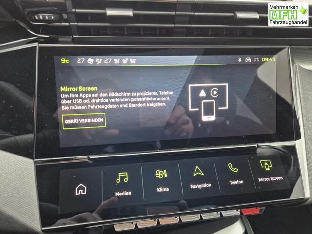 Peugeot 308 SW GT Exclusive 1.2 Hybrid 145PS Automatik Matrix-LED elektr. PanoDach Heckklappe Sitzheizung Lenkradheizung Navi 10" HD-Touchscreen wireless Apple CarPlay + Android Auto FOCAL-System 2x Keyless ACC 4x Kamera PDC v+h 18"LM 